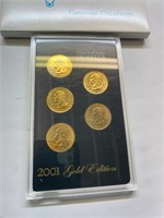 2001 gold edition state quarters