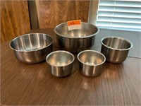 Stainless Mixing Bowls (5)