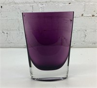 8x5" heavy art glass vase