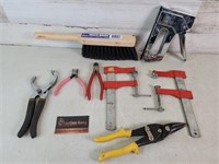 Tools Lot Clamps - Brush - Stapler