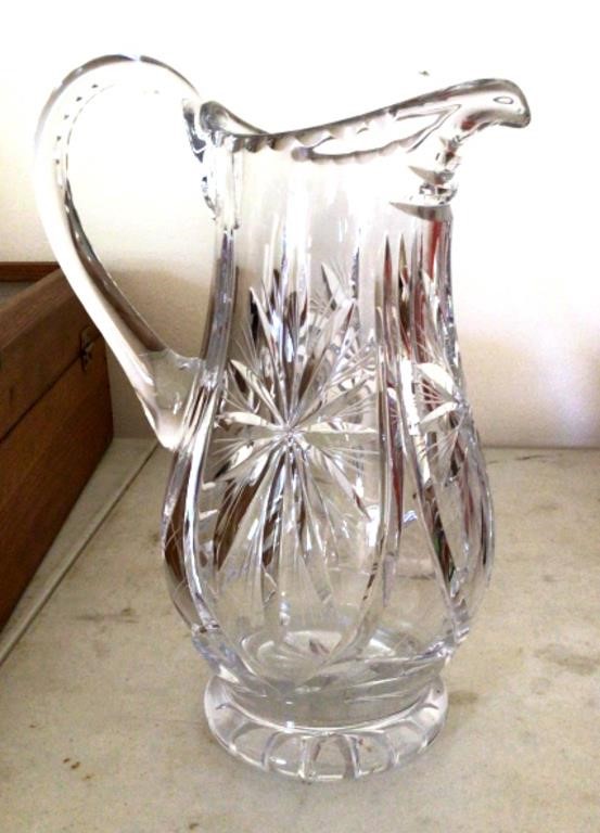 Crystal water pitcher