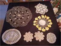Table Cloth and Doilies.
