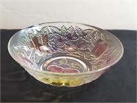 Colored Fruits & Veggies Glass Bowl Fiona