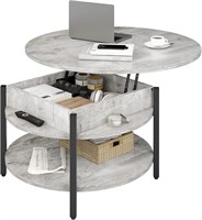 35.43’’ Circle Coffee Table with Lift Top