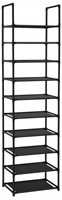 FIDUCIAL HOME 10 Tiers Shoe Rack 20-25 Pairs Sturd