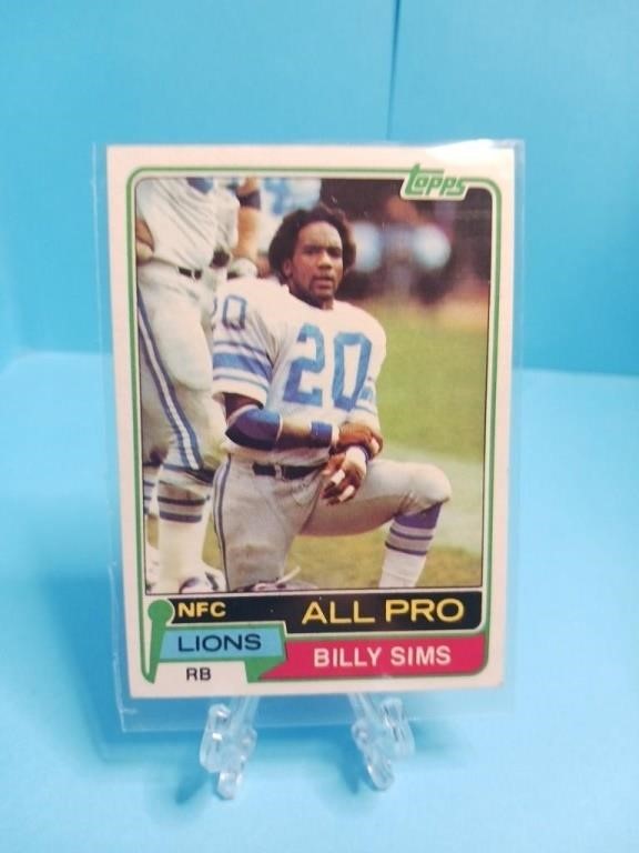OF)  Sportscard Billy Sims Rookie card