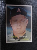 1957 TOPPS #187 VIRGIL TRUCKS ATHLETICS