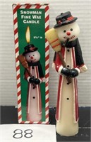 Gift Co Inc; Snowman Fine Wax Candle; 9 3/4"