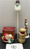 Vintage Avon Mr & Mrs Clause Wax Candle & More