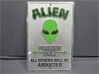 ~ NEW Alien Metal Sign