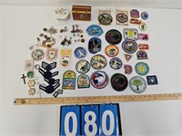 Patches-Pins-Trinket Boxes Lot