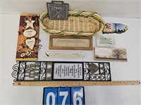 Wall Decor And Miscellaneous Lot