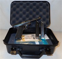 RUGER MKI 22LR PISTOL IN HARD CASE, 2 CLIPS