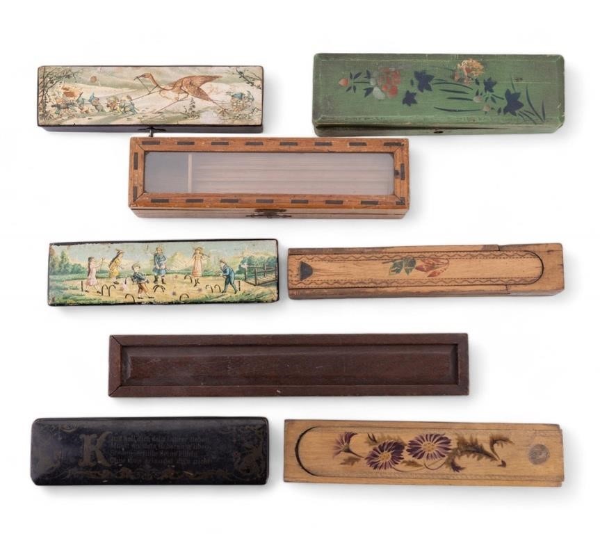 Antique Pencil Boxes