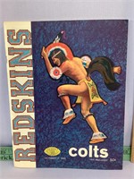 Redskins vs Baltimore Colts Oct 17 1965 program