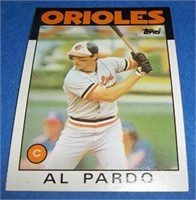 Al Pardo rookie card 1986 Topps