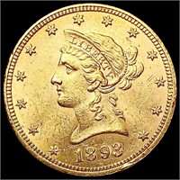 1893 $10 Gold Eagle UNCIRCULATED