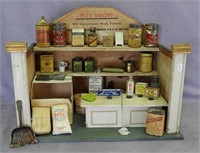 Pet's Grocery miniature store front or diorama