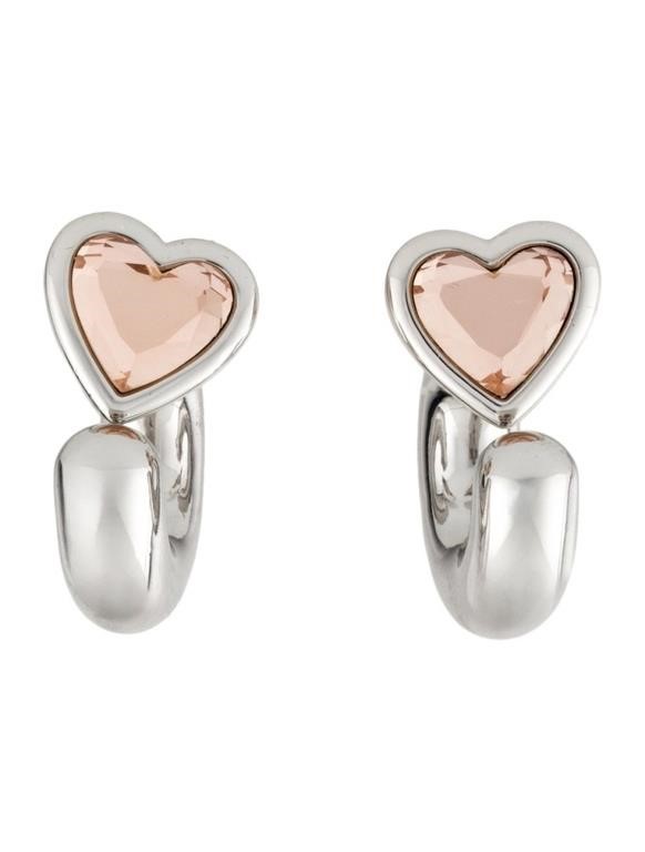Marc Jacobs Silver-tone Charmed Heart Earrings
