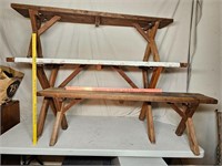 Vintage picnic table and benches