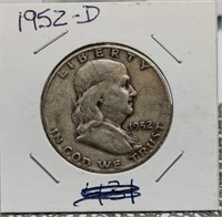 1952-D FRANKLIN HALF DOLLAR