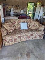 Floral Curved Couch