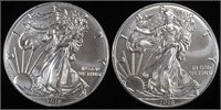 (2) 2018 AMERICAN SILVER EAGLES