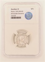 Gordian III AR Double Denarius Ancient Roman Coin