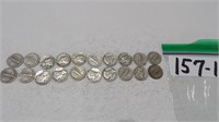 20) 1944 Mercury Dimes Various Mints