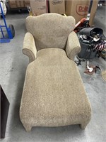 Slim seat lounge chair 53 1/2 in long 31 1/2 in