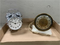 (2) Retro Alarm Clocks