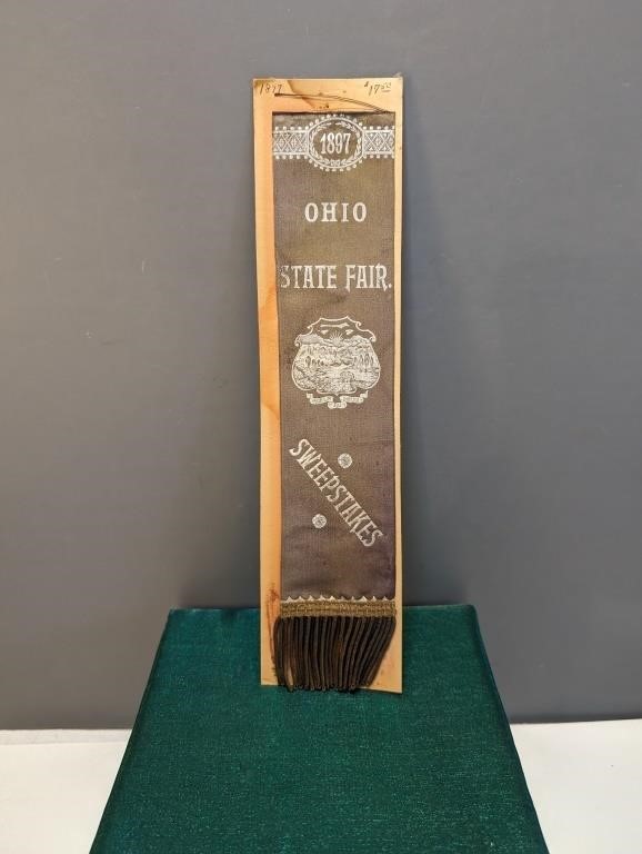 1897 Ohio State Fair Ribbon