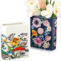 Missing white one  - 2 Pcs Book Shaped Small Flowe