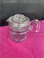 Pyrex clear glass percolator 9 cup with insert