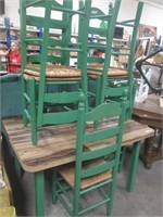 Green Harvest Table & Chairs