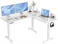 Claiks L Shaped Standing Desk Adjustable Height, D