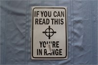 Retro Tin Sign: If You Can Read This