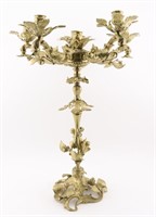 6 Arm Ornate Brass Spanish Candelabra