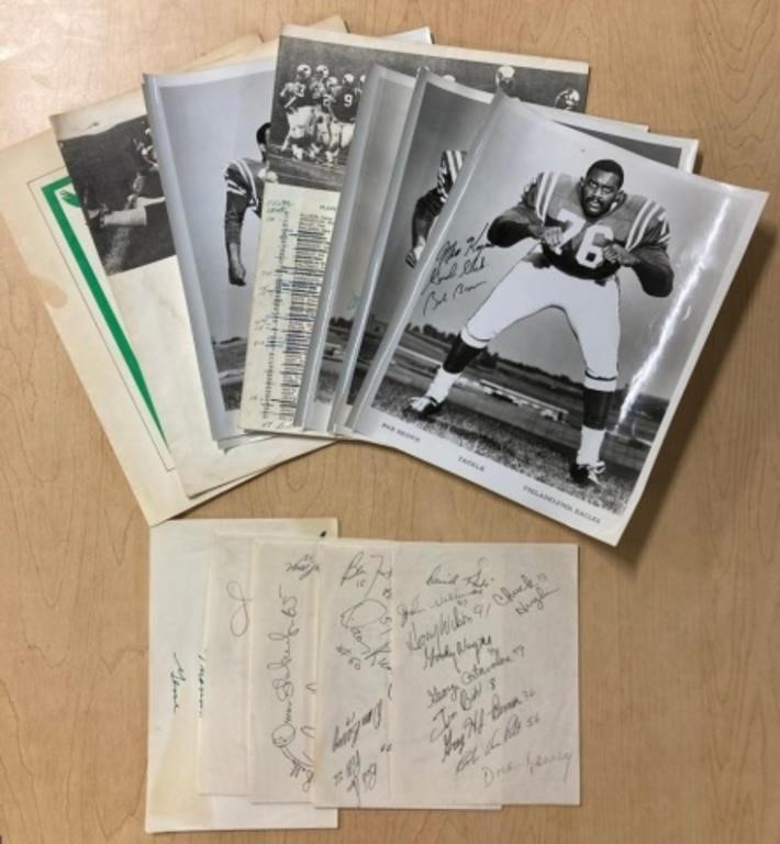 LOT OF FOOTBALL AUTOGRAPHS