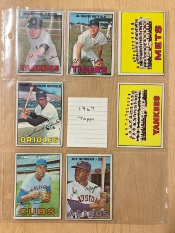 (7) 1967 TOPPS BASEBALL CARDS