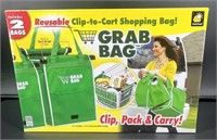 Reversable Clip To Cart Shopping Bag