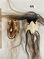 2 Pascua Yaqui Masks As Shown