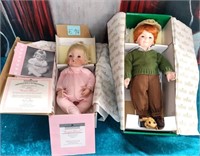 11 - LOT OF 2 COLLECTIBLE DOLLS IN BOXES (E14)