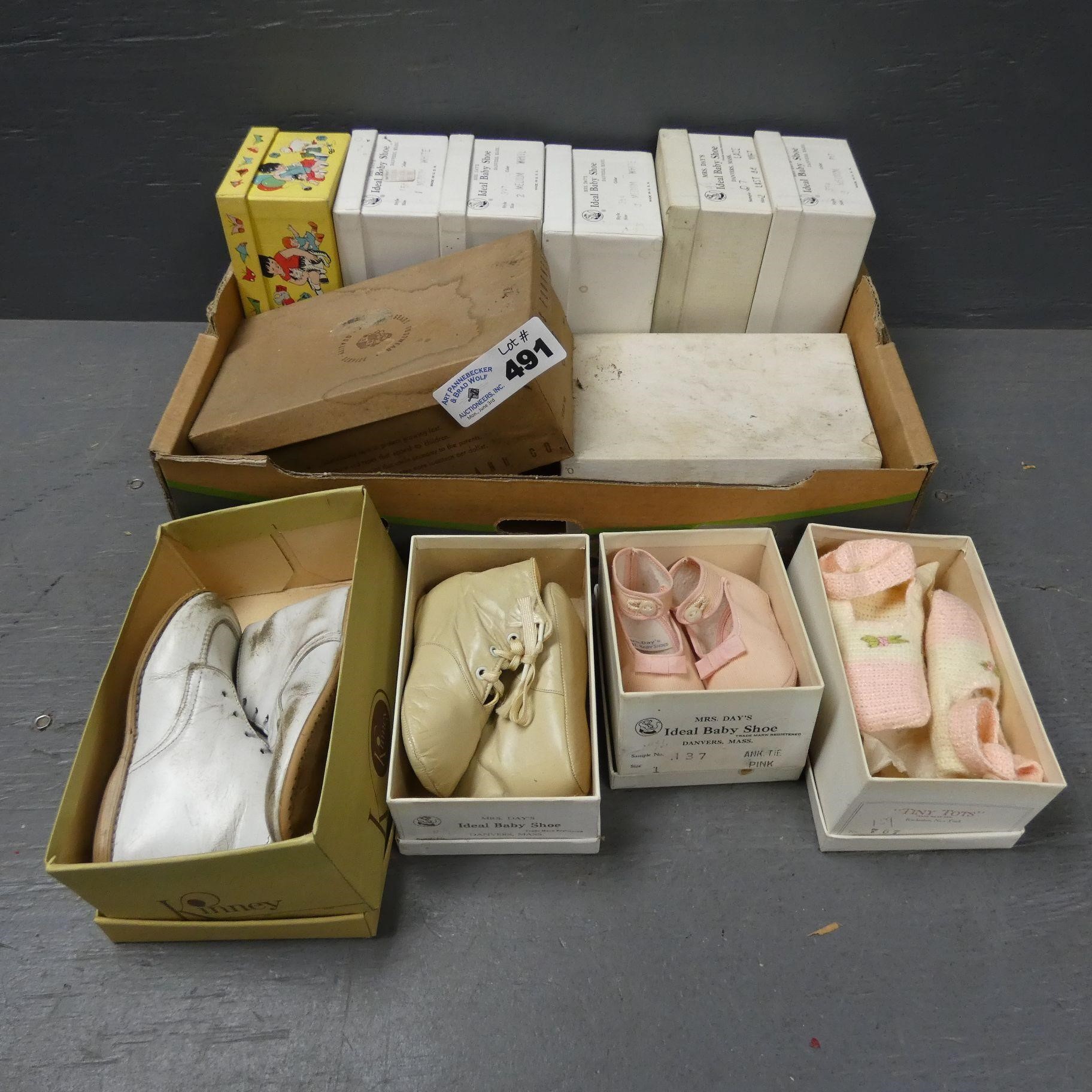 Nice Lot of Ideal Baby Shoes w/ Boxes