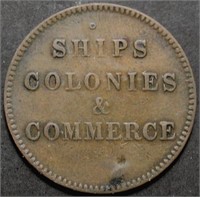 Canada PE-10 Ships Colonies & Commerce Token  Br99