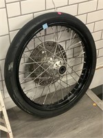 31 inch Motorcycle Tire on Rim - Scorcher