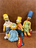 1990 The Simpsons Plush Set