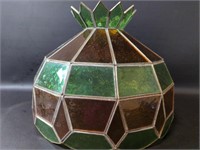 Vintage Stained Glass Swag Lampshade