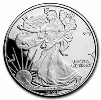 1 Oz Silver Round - American Eagle (new Design)