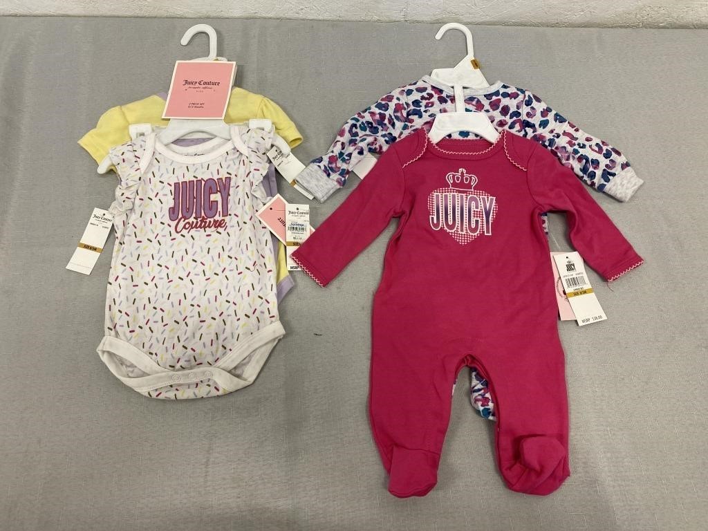 2 New Sets Of Juicy Couture 0/3 Months NWT